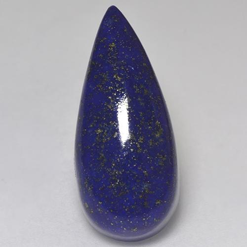Lapis-lazuli bleue naturelle en forme de poire, 15,99 ct, opaque