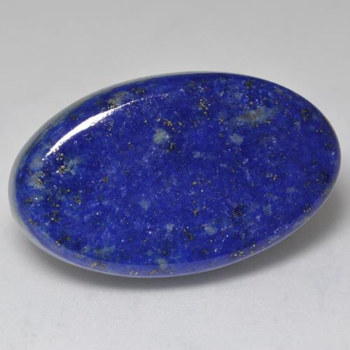 Lapis-lazuli bleue naturelle coupe ovale, 34,75 ct, opaque