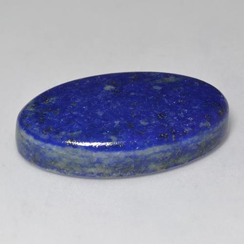 Lapis-lazuli bleue naturelle coupe ovale, 34,75 ct, opaque