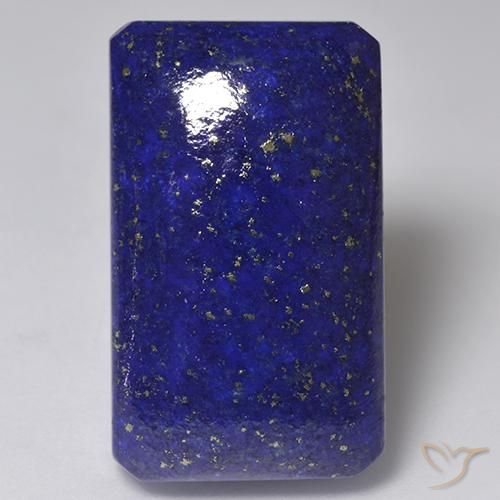 Lapis-lazuli Bleu foncé naturelle Octogone / coupe Émeraude, 30.67 ct, Opaque