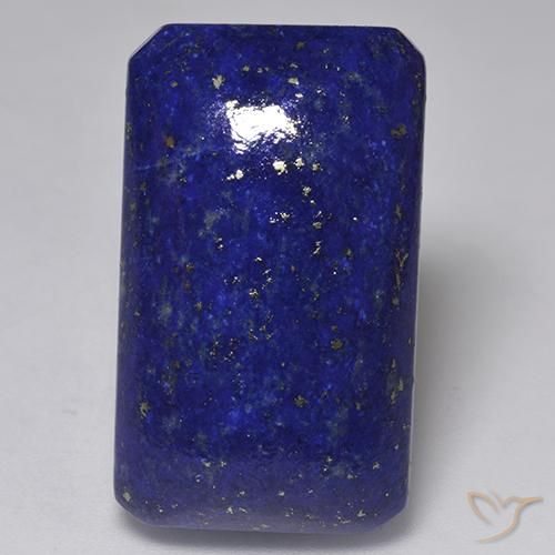 Lapis-lazuli Bleu foncé naturelle Octogone / coupe Émeraude, 31.96 ct, Opaque