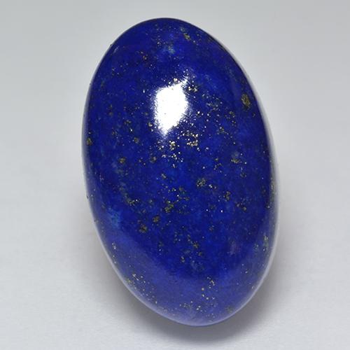 Lapis-lazuli bleue naturelle coupe ovale, 24,84 ct, opaque
