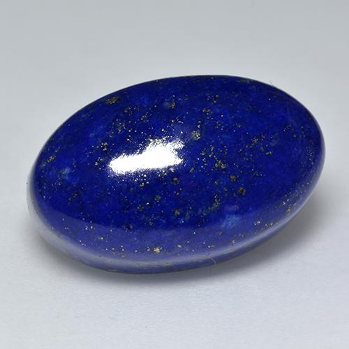 Lapis-lazuli bleue naturelle coupe ovale, 24,84 ct, opaque