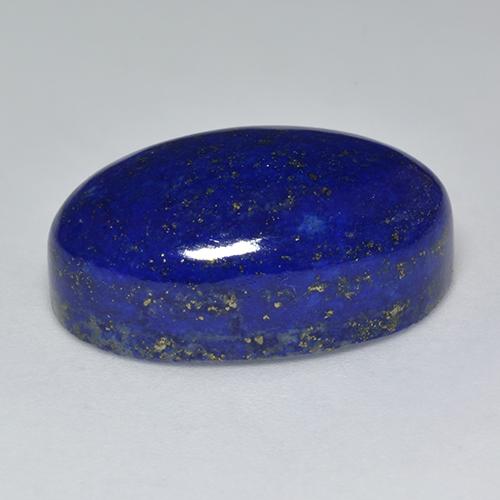 Lapis-lazuli bleue naturelle coupe ovale, 24,84 ct, opaque