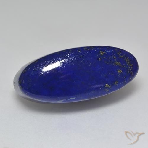 Lapis-lazuli Bleu marine intense naturelle ovale, 25.74 ct, Opaque
