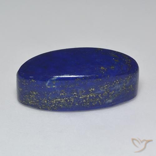 Lapis-lazuli Bleu marine intense naturelle ovale, 25.74 ct, Opaque