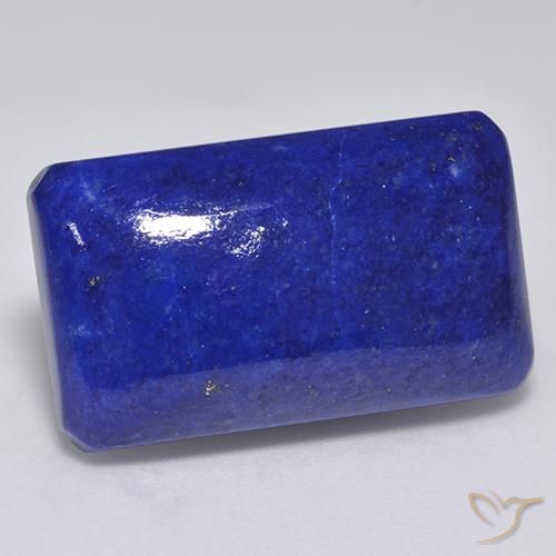Lapis-lazuli Bleu marine intense naturelle Octogone / coupe Émeraude, 28.26 ct, Opaque