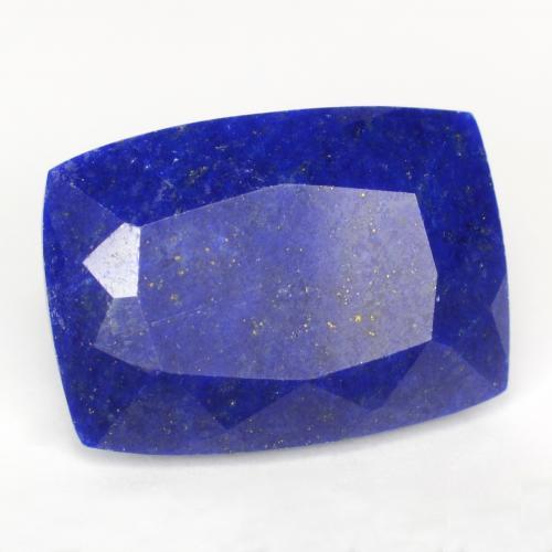 Lapis-lazuli bleue naturelle coupe coussin, 6,36 ct, opaque