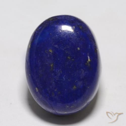 Lapis-lazuli bleue naturelle coupe ovale, 13,91 ct, opaque