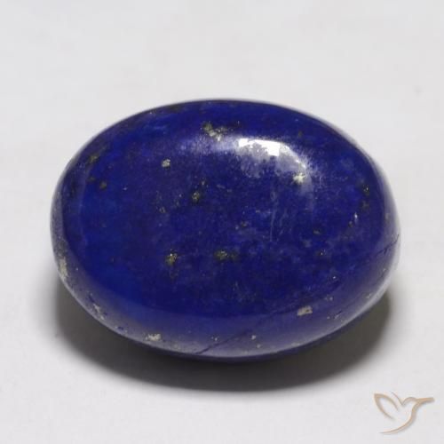 Lapis-lazuli bleue naturelle coupe ovale, 13,91 ct, opaque