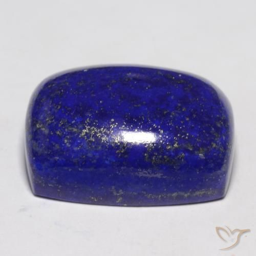 Lapis-lazuli Bleu marine intense naturelle Coupe coussin, 27.22 ct, Opaque