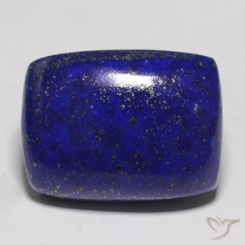 Lapis-lazuli bleue naturelle coupe coussin, 22,43 ct, opaque