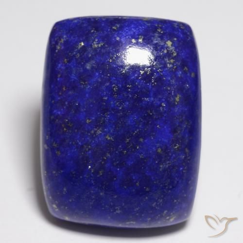 Lapis-lazuli bleue naturelle coupe coussin, 21,85 ct, opaque