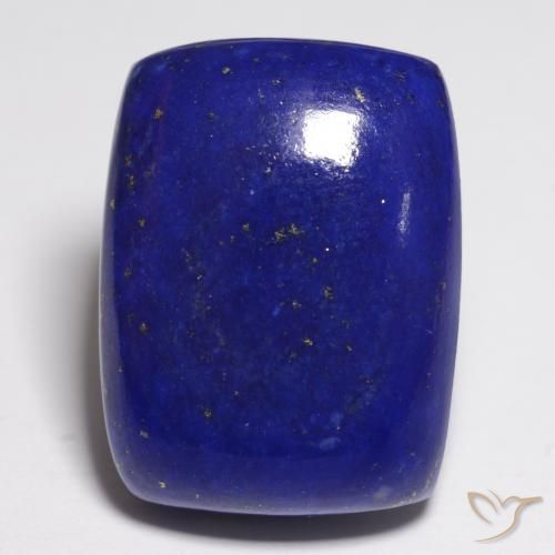 22.41ct Naturel Bleu marine intense Lapis-lazuli, Coussin, Opaque