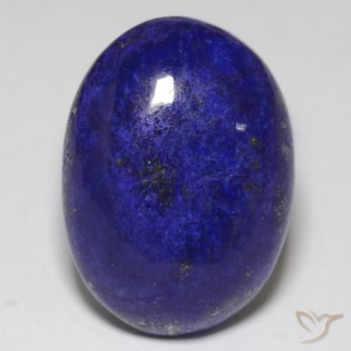 Lapis-lazuli bleue naturelle coupe ovale, 10,92 ct, opaque