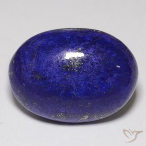Lapis-lazuli bleue naturelle coupe ovale, 10,92 ct, opaque
