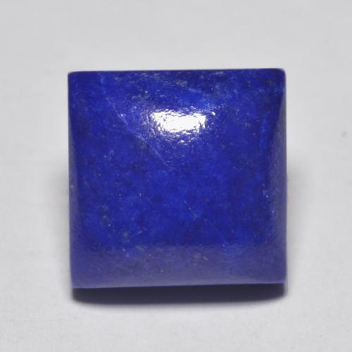 Lapis-lazuli bleue naturelle carré, 6,77 ct, opaque