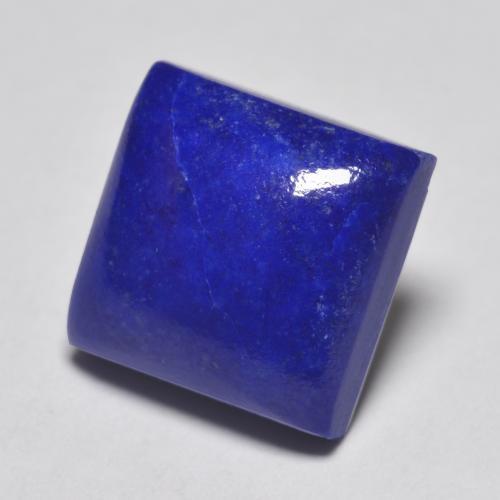 Lapis-lazuli bleue naturelle carré, 6,77 ct, opaque