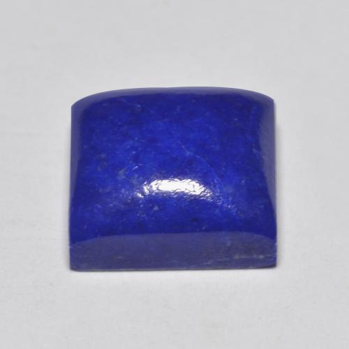 Lapis-lazuli bleue naturelle carré, 6,77 ct, opaque