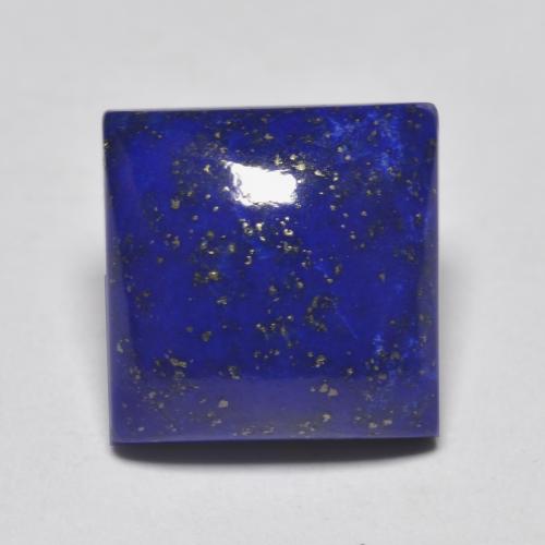 Lapis-lazuli Bleu marine intense naturelle Carré, 6.19 ct, Opaque