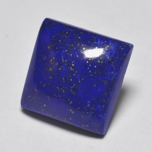 Lapis-lazuli Bleu marine intense naturelle Carré, 6.19 ct, Opaque