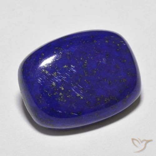 Lapis-lazuli Bleu foncé naturelle Coussin, 16.22 ct, Opaque