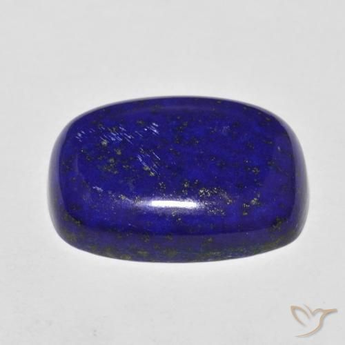 Lapis-lazuli Bleu foncé naturelle Coussin, 16.22 ct, Opaque