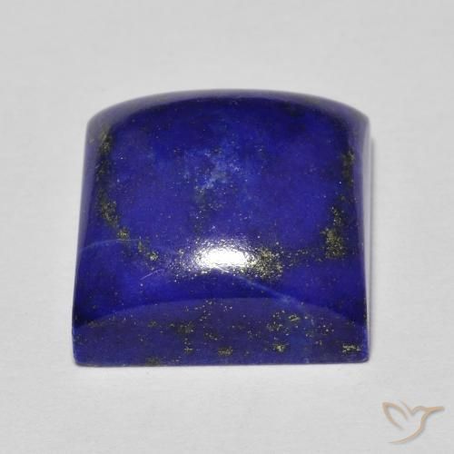 Lapis-lazuli Bleu marine intense naturelle Carré, 8.03 ct, Opaque