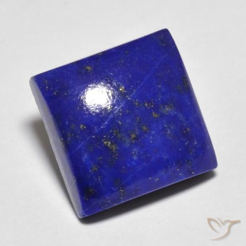 Lapis-lazuli bleue naturelle carré, 7,03 ct, opaque