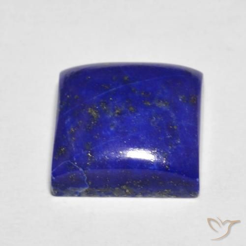 Lapis-lazuli bleue naturelle carré, 7,03 ct, opaque