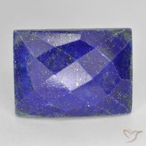 Lapis-lazuli Bleu foncé naturelle Baquette, 17.89 ct, Opaque