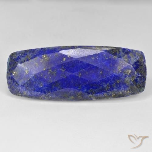 Lapis-lazuli bleu moyen naturelle coupe coussin, 35,68 ct, opaque