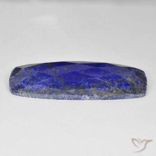 Lapis-lazuli bleu moyen naturelle coupe coussin, 35,68 ct, opaque