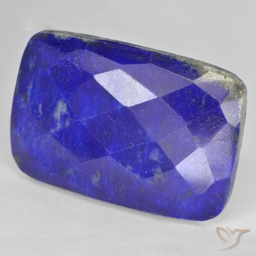 Lapis-lazuli Bleu égyptien profond naturelle Coussin, 25.55 ct, Opaque