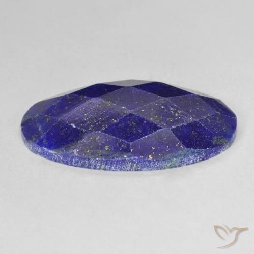 Lapis-lazuli bleue naturelle coupe ovale, 11,96 ct, opaque