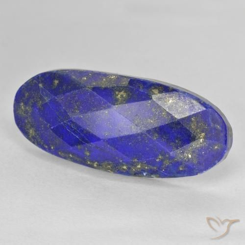 Lapis-lazuli Bleu foncé naturelle ovale, 19.00 ct, Opaque