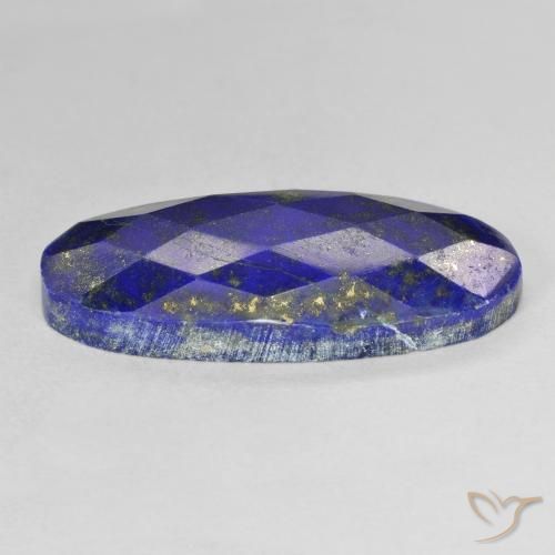 Lapis-lazuli Bleu foncé naturelle ovale, 19.00 ct, Opaque