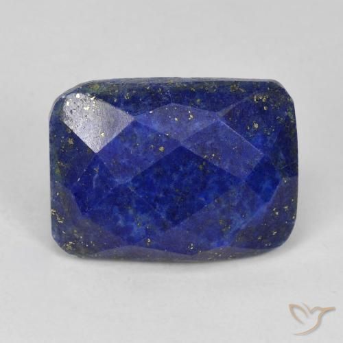 Lapis-lazuli Bleu foncé naturelle Coussin, 13.47 ct, Opaque