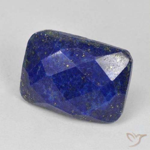 Lapis-lazuli Bleu foncé naturelle Coussin, 13.47 ct, Opaque
