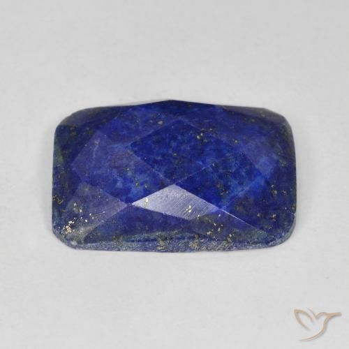 Lapis-lazuli Bleu foncé naturelle Coussin, 13.47 ct, Opaque