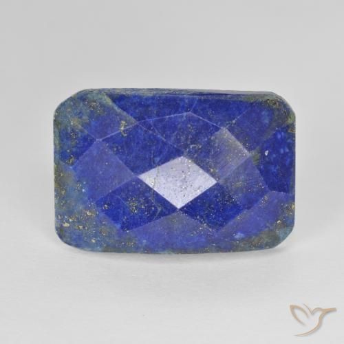 13.36ct Naturel Bleu vif Lapis-lazuli, Taille émeraude, Opaque