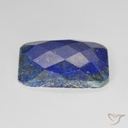 Lapis-lazuli Bleu vif naturelle Octogone / coupe Émeraude, 13.36 ct, Opaque