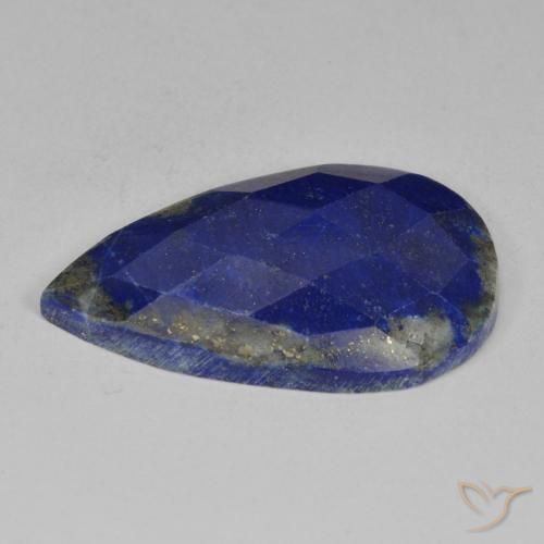 Lapis-lazuli Bleu très profond naturelle En forme de poire, 19.72 ct, Opaque