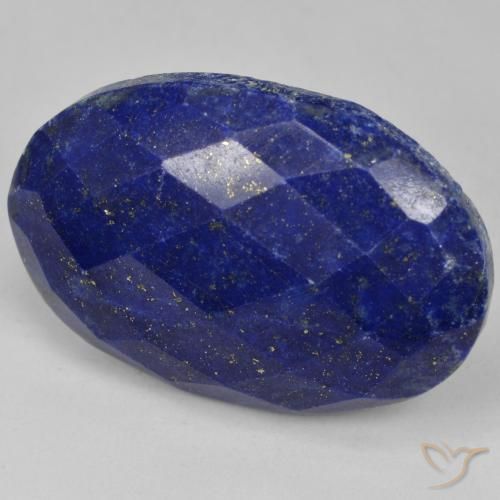 Lapis-lazuli bleue naturelle coupe ovale, 32,58 ct, opaque