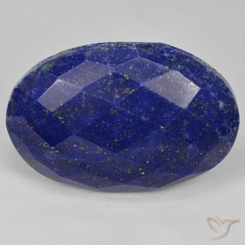 Lapis-lazuli bleue naturelle coupe ovale, 32,58 ct, opaque