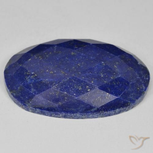 Lapis-lazuli bleue naturelle coupe ovale, 32,58 ct, opaque