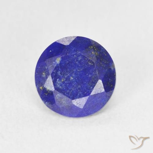 Lapis-lazuli Bleu moyen naturelle Coupe roude, 0.85 ct, Opaque