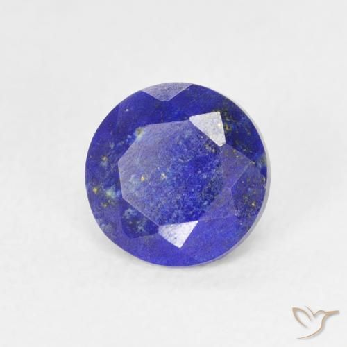 Lapis-lazuli Bleu moyen naturelle Coupe roude, 0.85 ct, Opaque