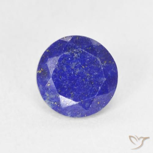 Lapis-lazuli Bleu vif naturelle Coupe roude, 0.84 ct, Opaque