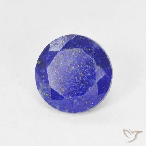 Lapis-lazuli Bleu vif naturelle Coupe roude, 0.84 ct, Opaque